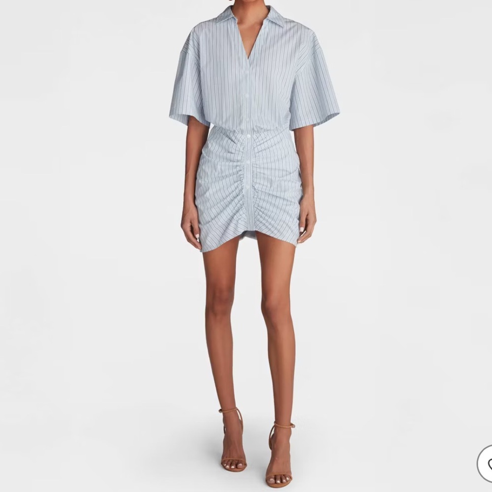 KBB BY KAHLANA RUCHED SHIRT DRESS